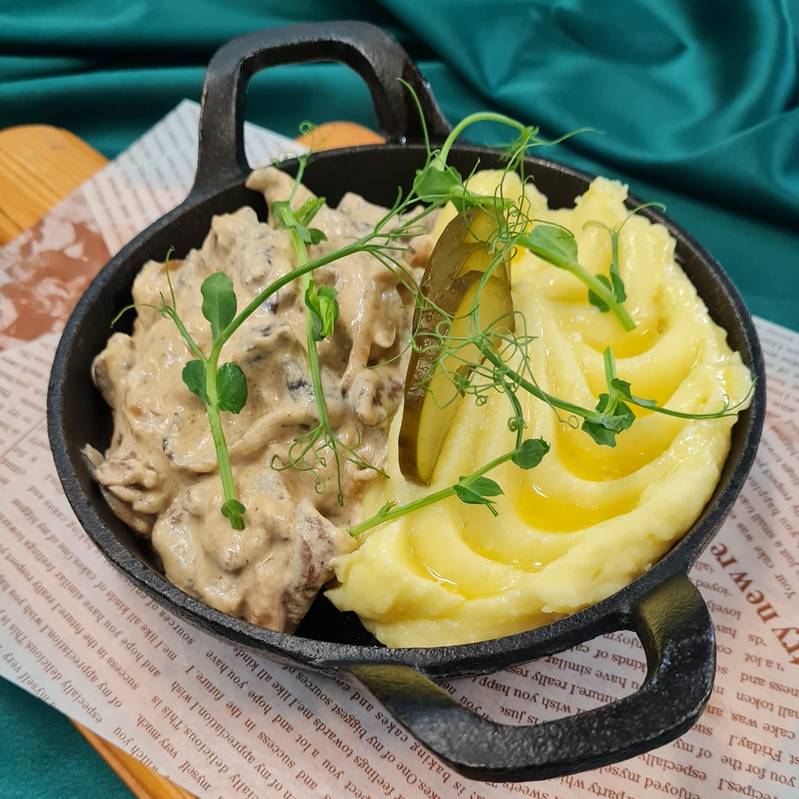 Теленок в сливочном соусе