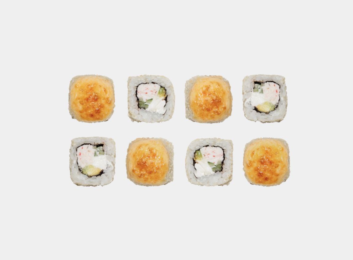 Запечённый с крабом открытый