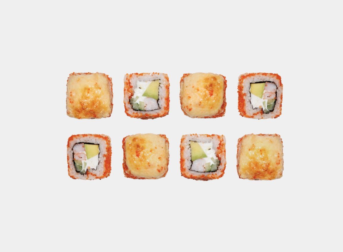 Запечённый с креветкой (открытый)