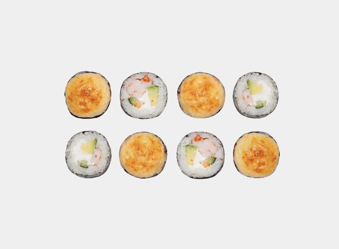 Запечённый с креветкой